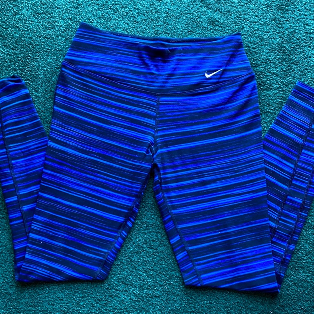 Nike dri fit - workout leggings blue S